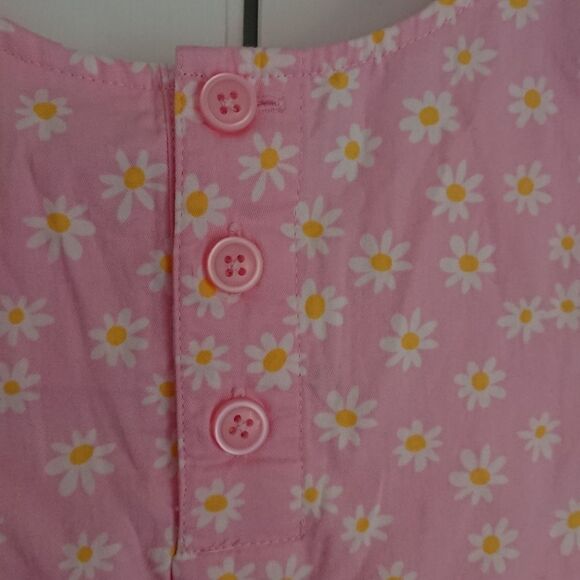 Hanna Andersson Flowers bell sleeve Pink Dress size 5 - Picture 7 of 13